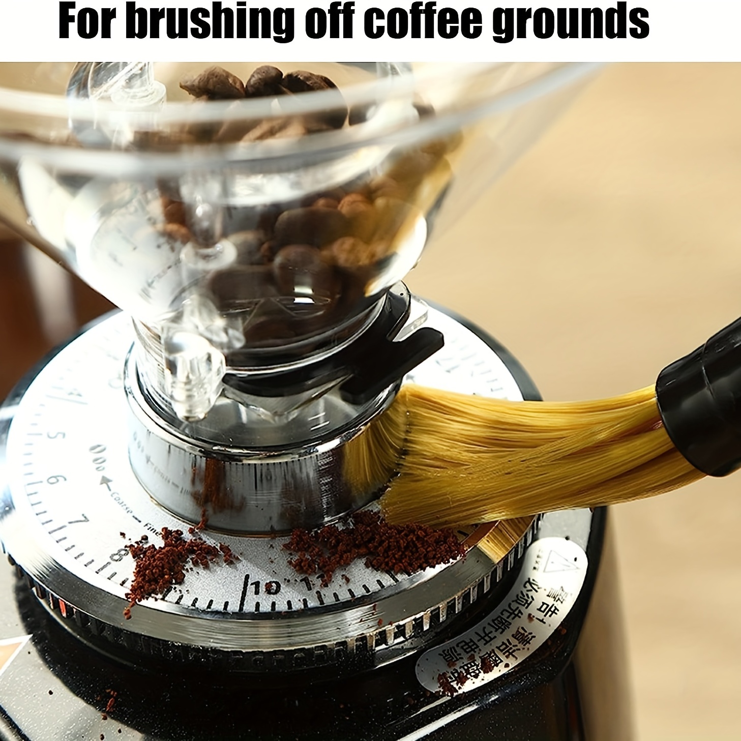 1pc Coffee Machine Cleaning Brush With Concentrated Powder For