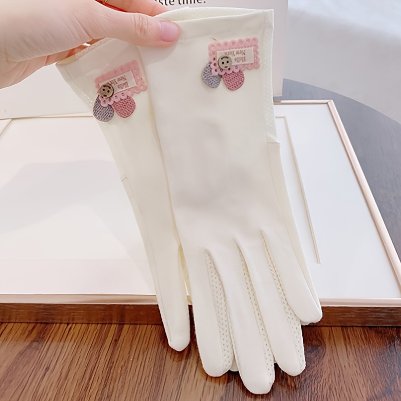 Summer Thin Sun Gloves Breathable Flip Touchscreen Gloves - Temu