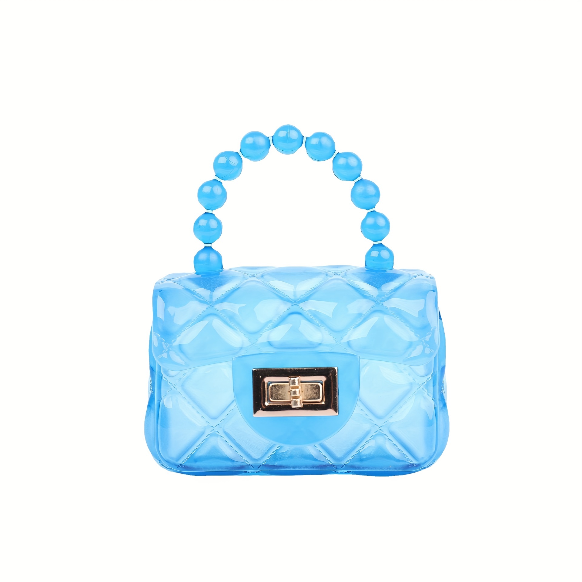 jelly bag Small Handbag See Through Clear Multicolor Chain Purse