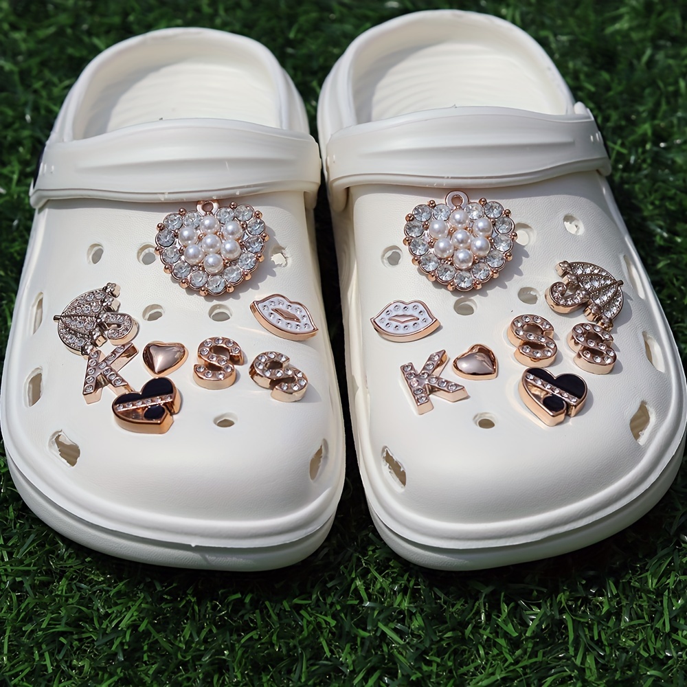 Shiny pearl Croc Charms DIY Shoes Decorations high quality Pearl