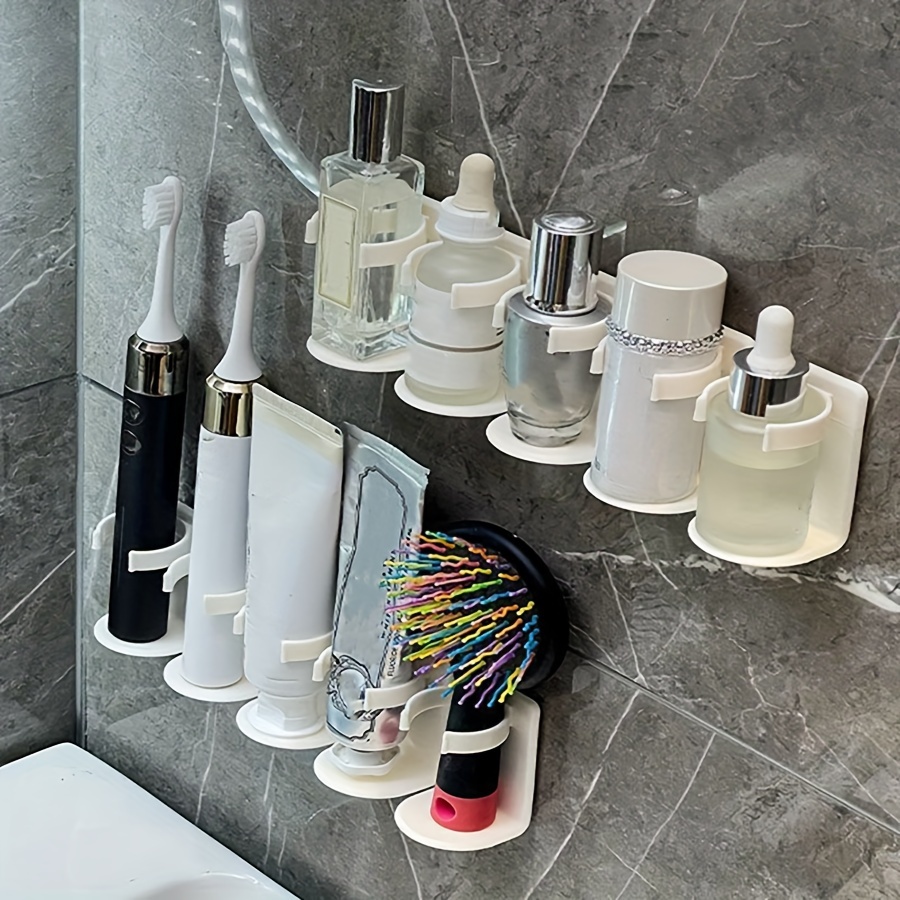 1set Wall Mounted Multifunctional Storage Shelf, Bathroom Mirror Cabinet  Skincare Organizer Rack, Facial Cleanser Storage Holder, Bathroom  Accessories
