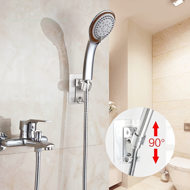 Soporte giratorio para cabezal de ducha, base de fijación, soporte de  cabezal de ducha, soporte de ducha ajustable para montaje en la pared