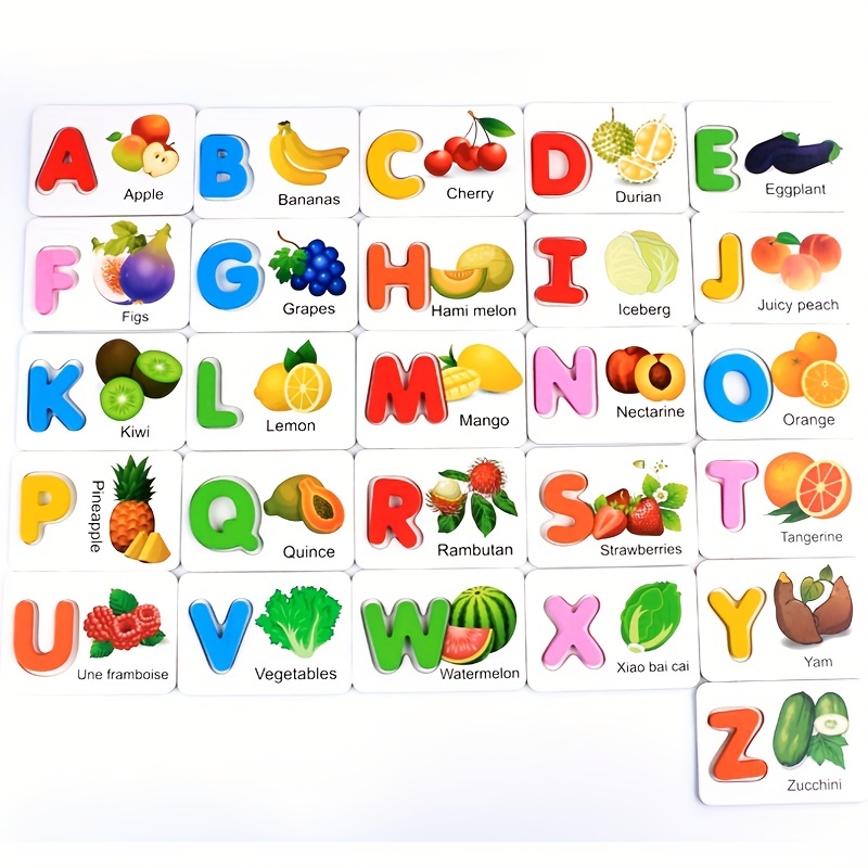 Juguetes educativos para niños de 3, 4 y 5 años, juego de letras a juego,  juguetes de aprendizaje ABC preescolares para niños de 4 a 8 años, regalos