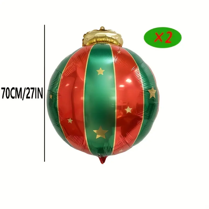 Large Christmas Hanging Ball, Christmas Aluminum Foil Balloon, Christmas  Hanging Decoration - Temu