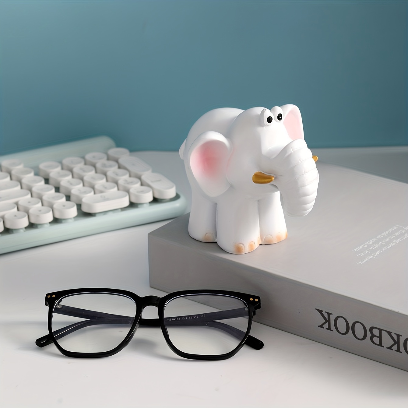 Elephant Eyeglasses Holder, elephant art