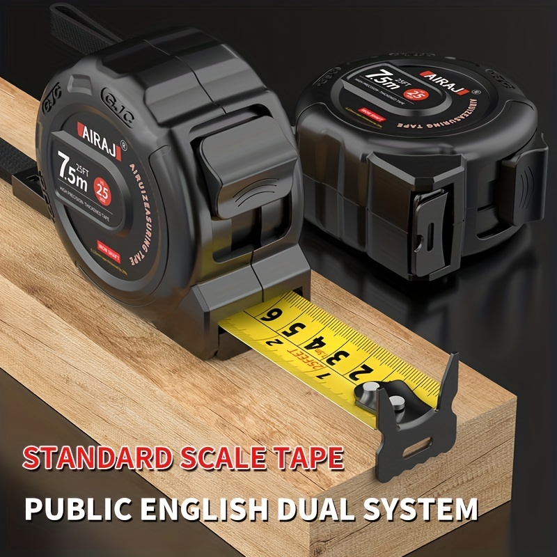 Tajima Hi-Lock Tape Measure With Standard And Metric Scale 16' / 5M 