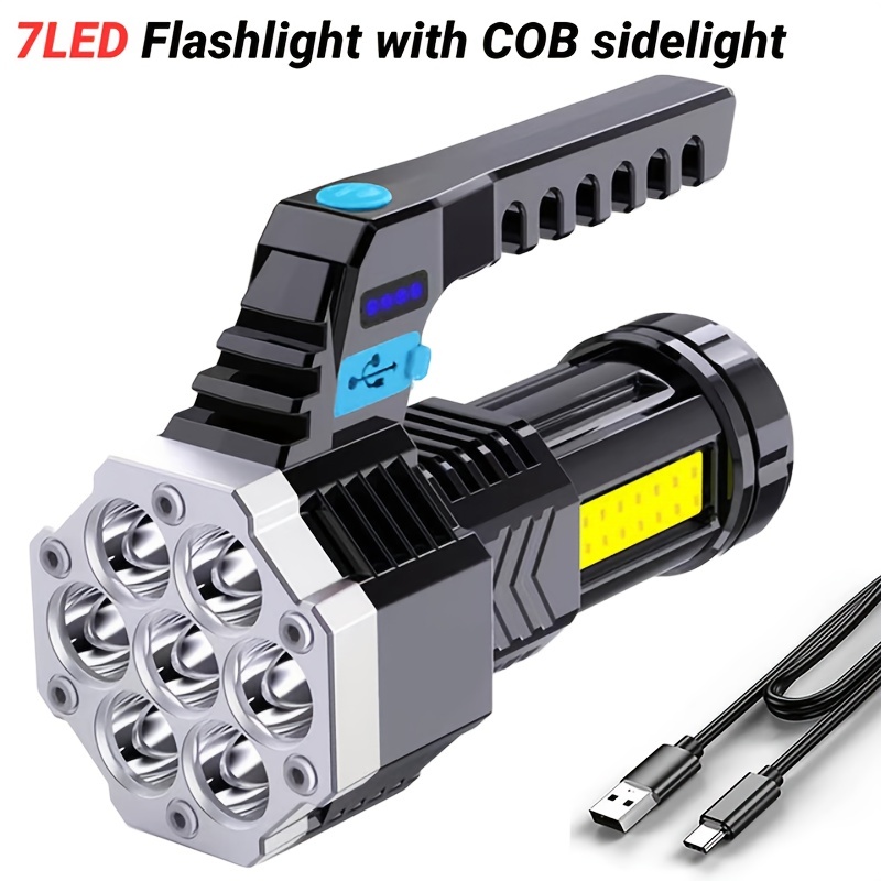 Lampara de capo para coche luz LED COB 15W con bateria recargable usb  10400mah, 1000 lumens