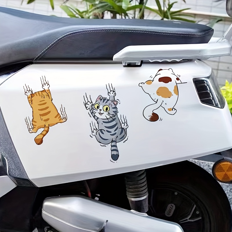 Niedliche Cartoon Lustige Autoaufkleber Schwarz Weiße Katzen - Temu Austria