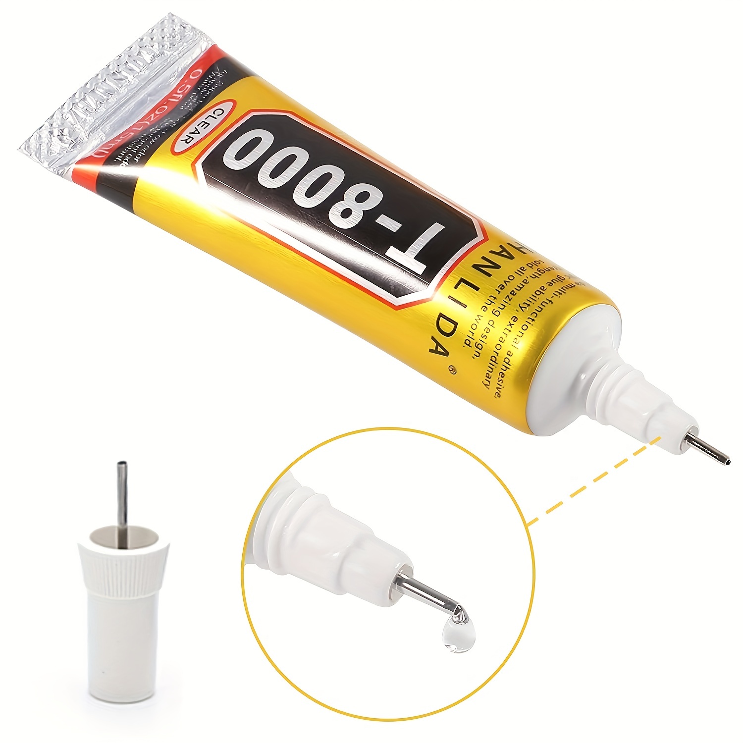 YiJieWZT E-8000 Adhesive Multi-Function Glues,Super Glue Suitable for Phone  Screen Repair,Wooden,Jewelery (15ML，2packs): : Tools & Home  Improvement