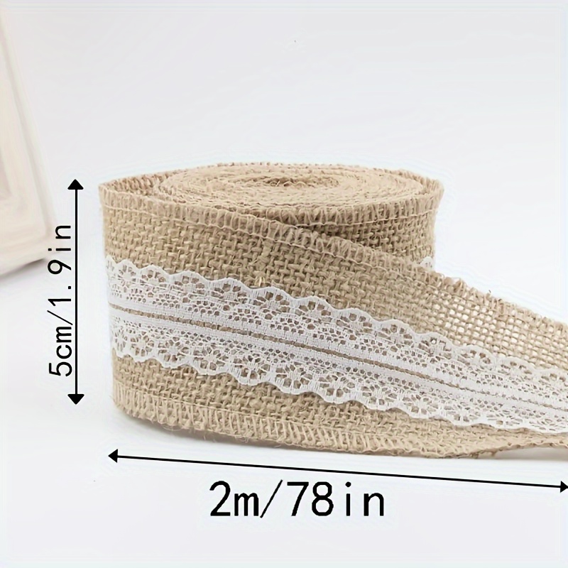 1 Roll, 2 Christmas Burlap Decoration, For Bouquets, Craft Supplies, , Bouquets , Packaging Materials, Decor , Decor, Decor, Decor