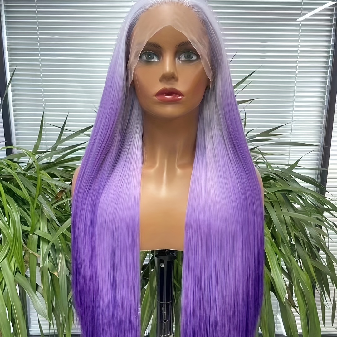 Long Body Wave Synthetic Wig Gradual Color Change Heat Temu