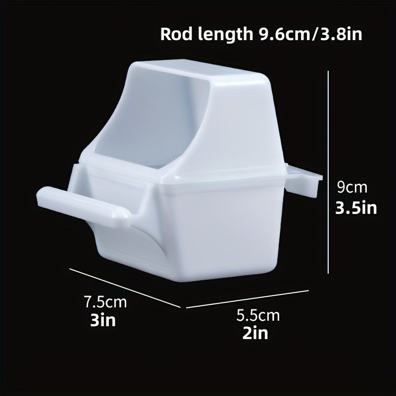 Wall Mounted Parrot Feeder Solid Bowl for Easy Feeding