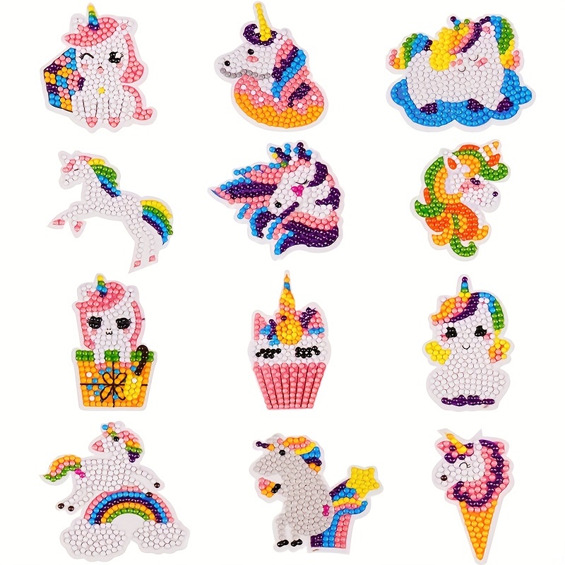 Diamond Painting Kits for Kids, Dot Art Crafts Animals Unicorn