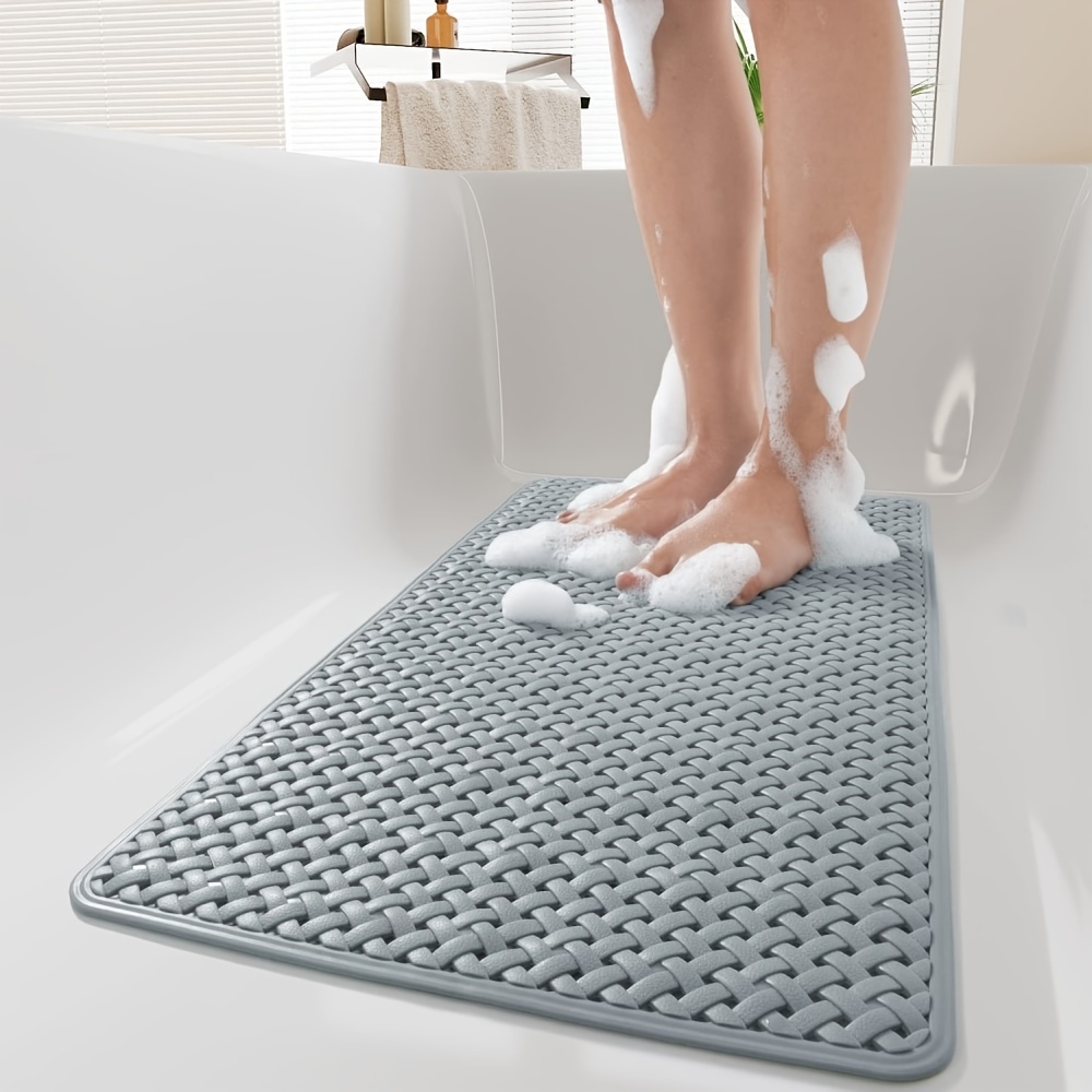 Bathroom Mat Splicing Waterproof Mat Solid Color Bath Rug - Temu