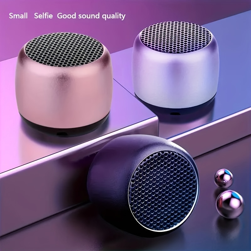 Speasker Wireless bluetooth mini cassa lettore MP3 con mini microSD e  microfono per vivavoce in alluminio