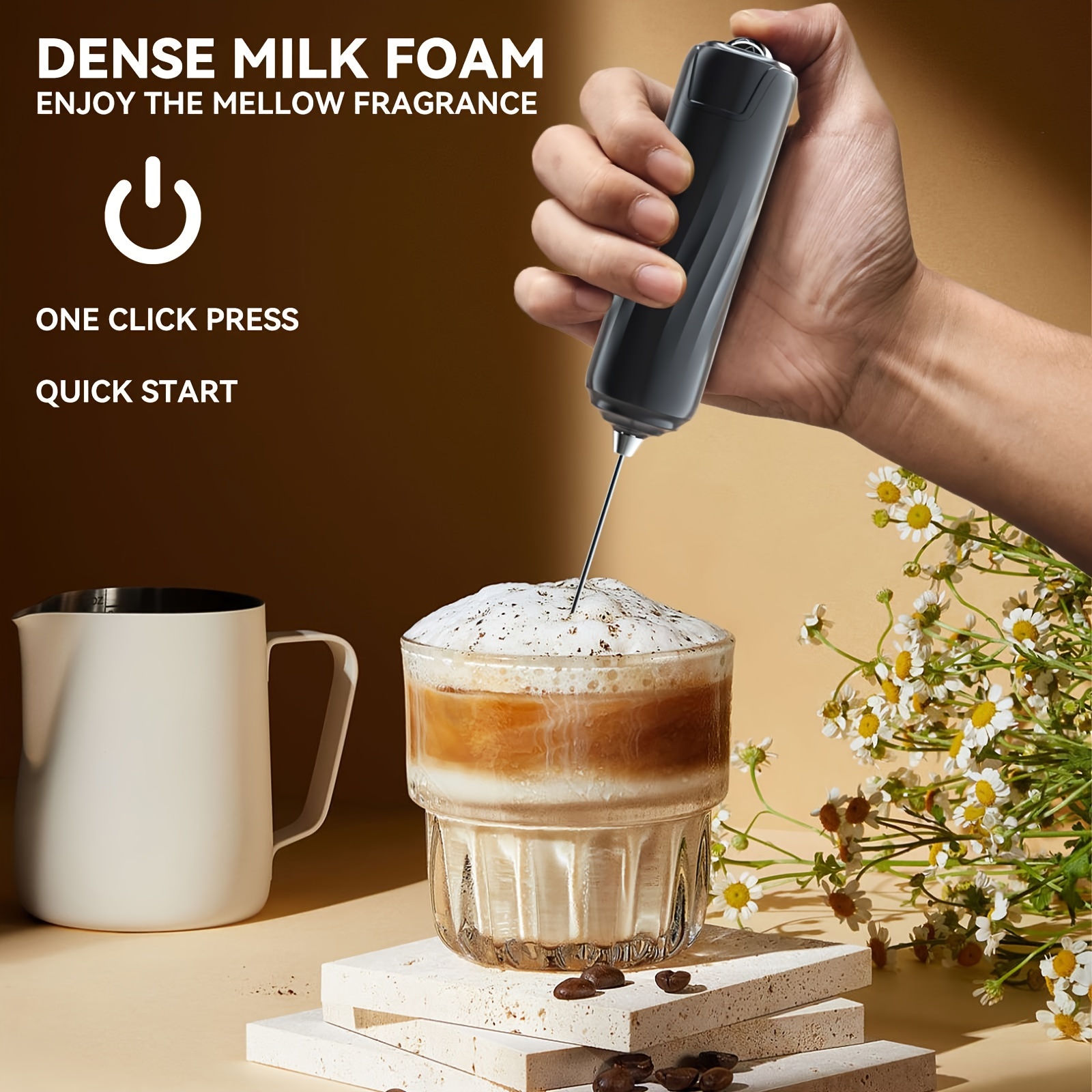Drink Mixer Handheld Coffee Mixer Electric Drink Mixer - Temu