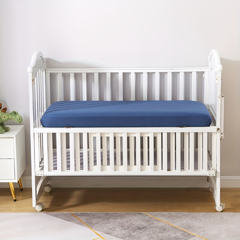 2pcs Soft Polyester Crib Fitted Sheets for Baby Mattress