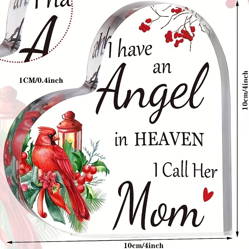 Red Memorial Cardinal Gift condolence Gift Mom In Heaven - Temu