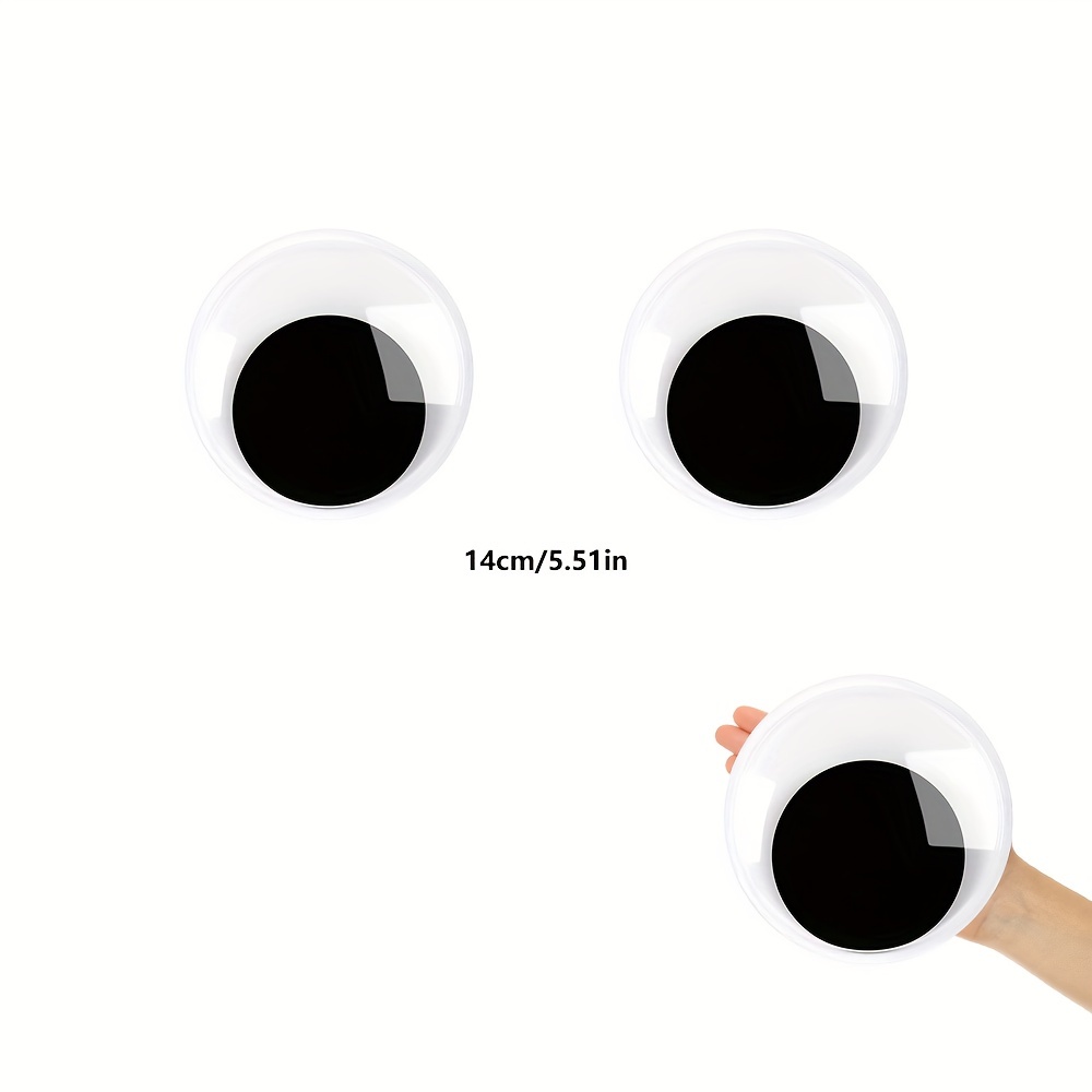 Giant Wiggle Googly Eyes Self Adhesive Large Black Plastic - Temu