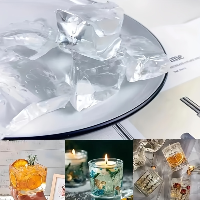 TooGet Cire de Gelée Transparente pour la Fabrication de Bougies Cire de  Gel Artisanale Crystal Gel Candle pour la Fabrication de Bougies et la  Fabrication Artisanale de Bougies Parfumées - 14 OZ 