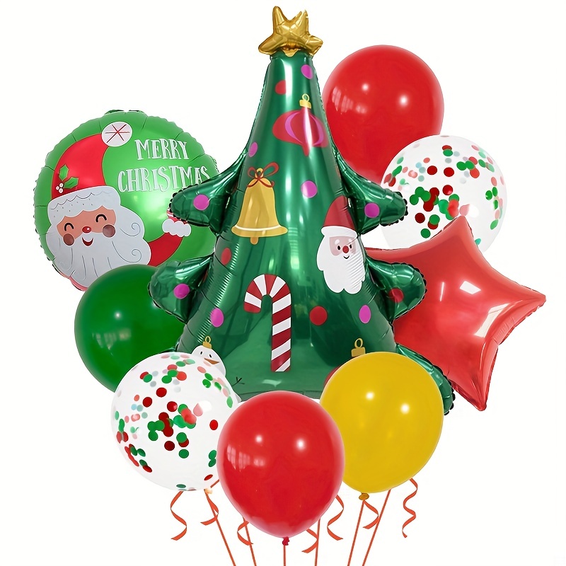 ballon alu sapin vert de noël christmas décoration