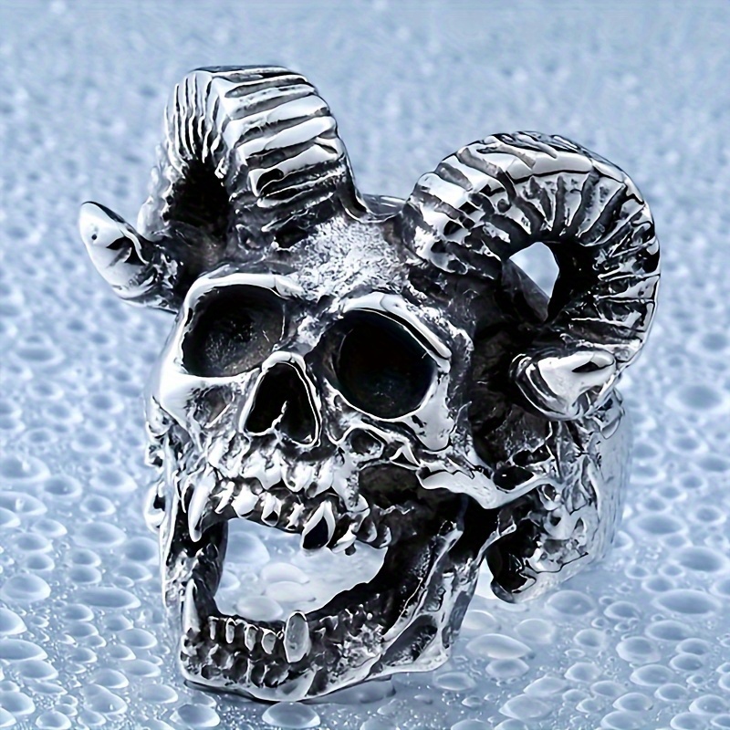 Skull with sale horns ring