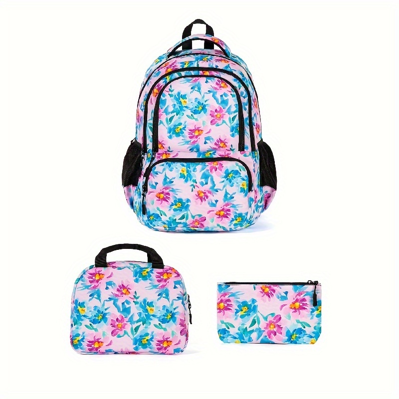 Mochilas para niñas, mochila de unicornio para niñas, juego de mochila  escolar de unicornio con lonchera y estuche para lápices, Unicornio verde