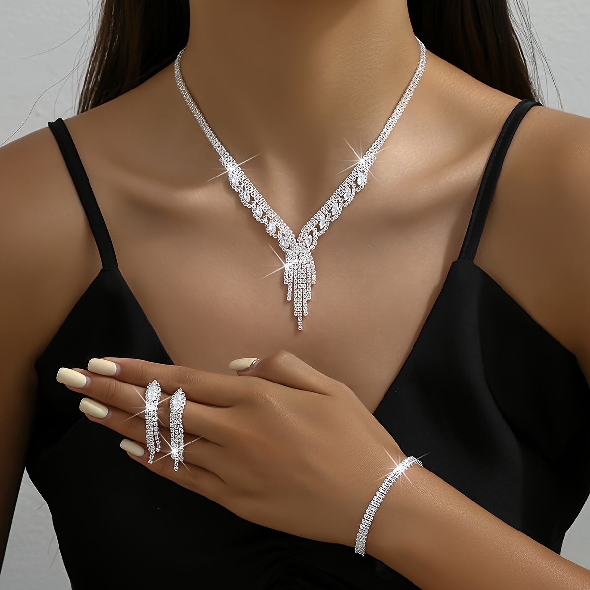 Dress Up Pendant Jewelry Set Earrings Necklace Bracelet Ring - Temu
