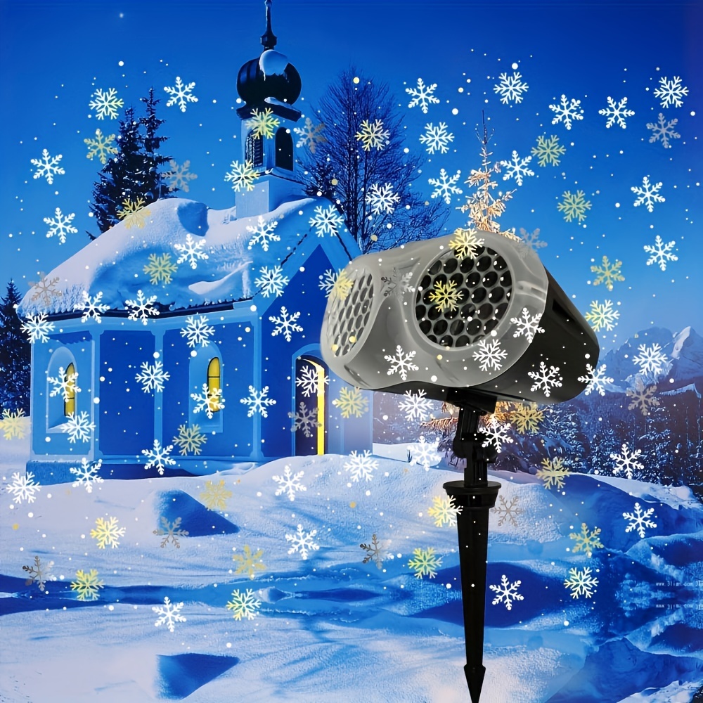 Outdoor Waterproof Christmas Snowflake LED Projector Lights with Remote  Control - Costway