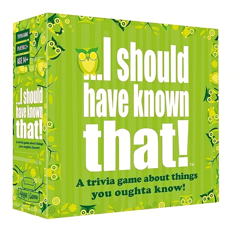 1pc Puzzle Quiz Game | Cheap Card Board Game | Trivia Game Green