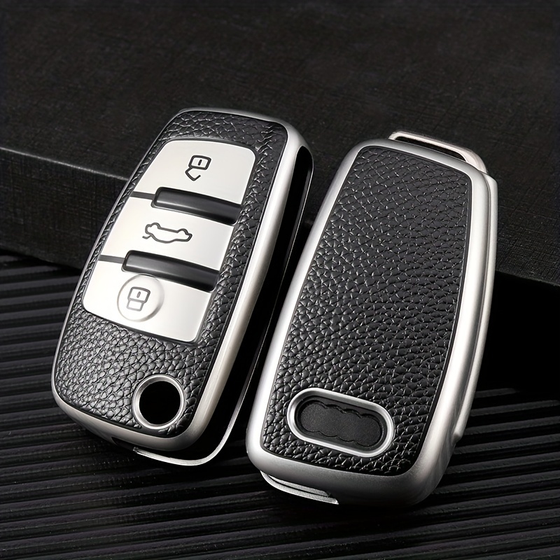 TPU Car Flip Key Cover Key Case Fob Shell Holder Protector For Audi C5 C6  R8 A1 A3 A4 A5 A6 A7 Q3 Q5 Q7 S6 B6 B7 B8 8P 8V 8L TT RS RS3 S3 Accessories
