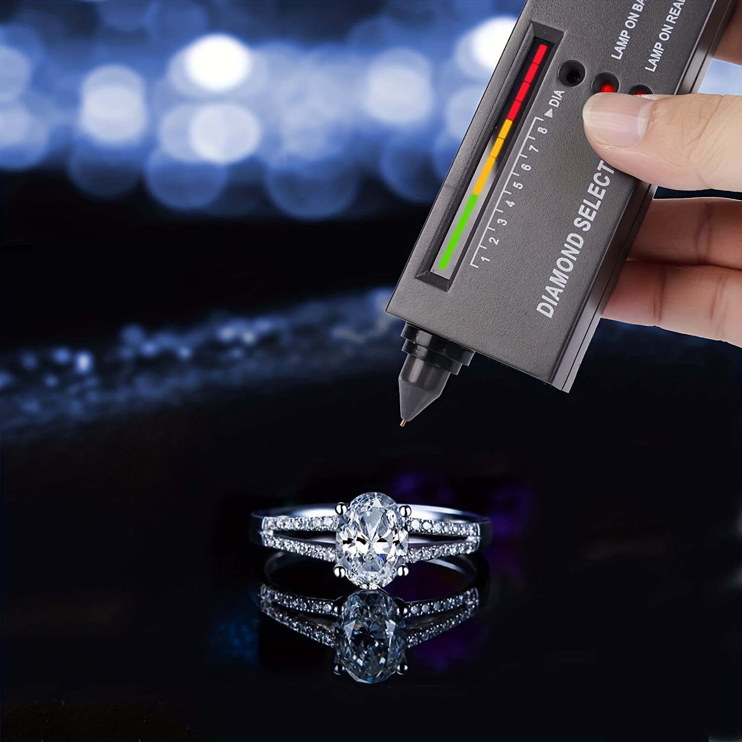 Professional Diamond Tester, Gem Tester Pen Strumento Portatile Elettronico  Per Il Test Dei Diamanti Per Gioielli, Giada, Rubino E Pietre Preziose
