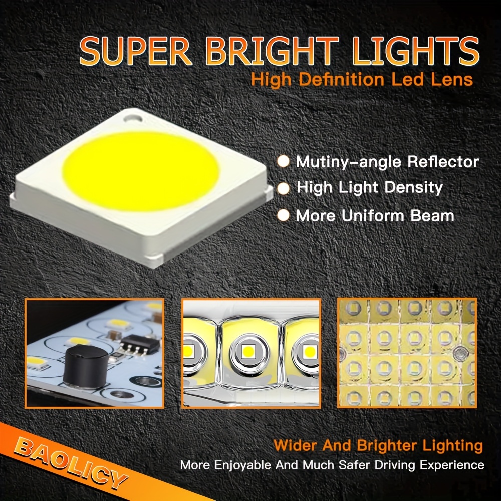 Barra de luz LED de cuatro filas