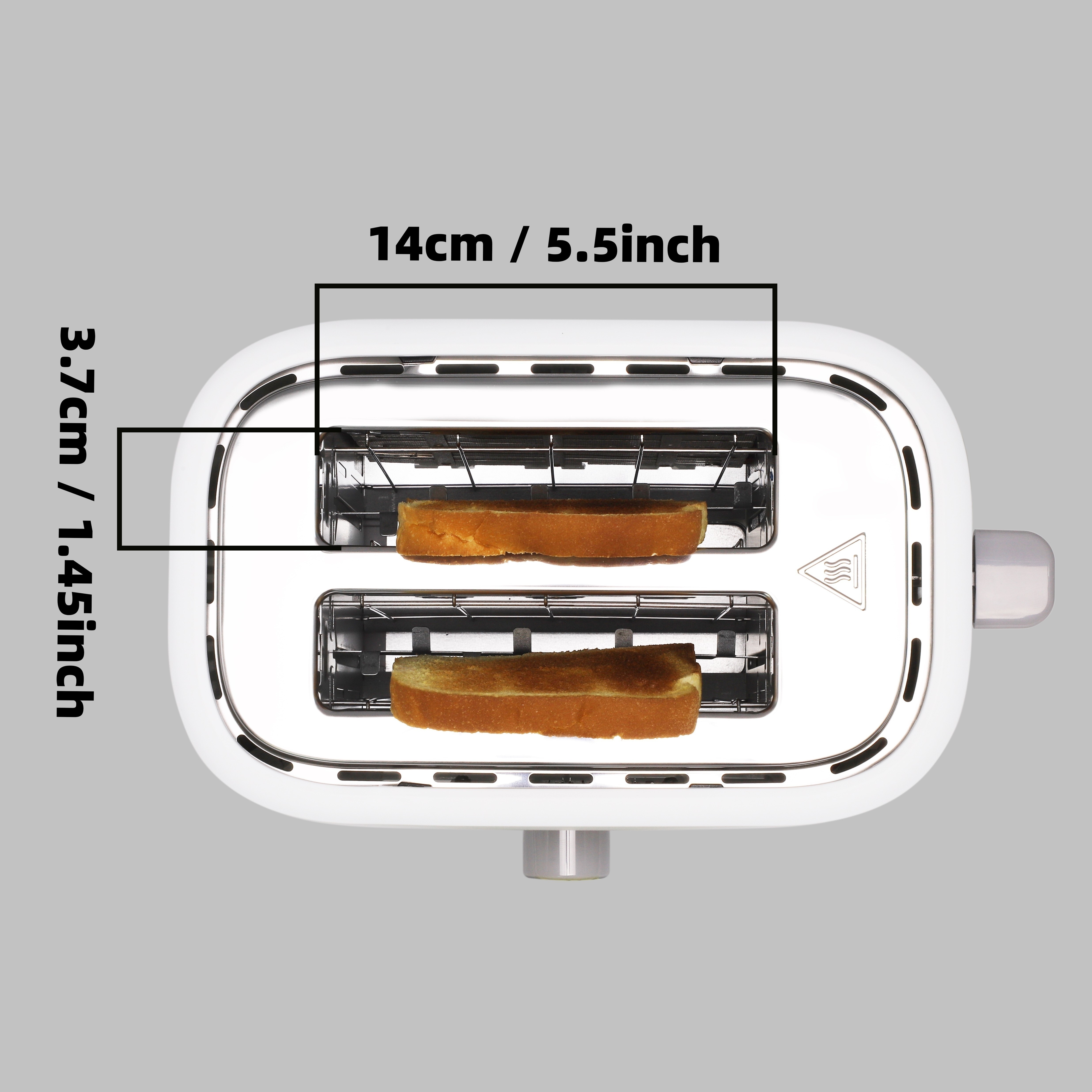 2 Plactic Toaster With Extra Wide Slot 6 Browning - Temu