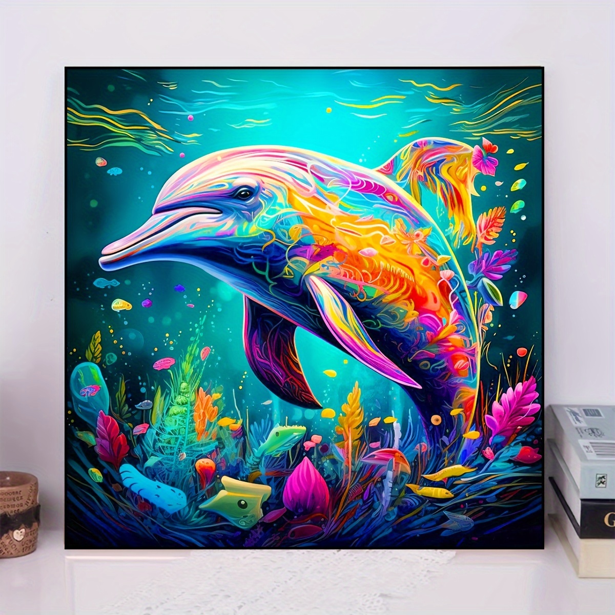 Diamond Painting - Dolphins and sea