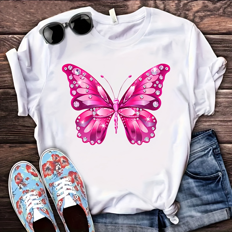 Pink Butterfly Sticker