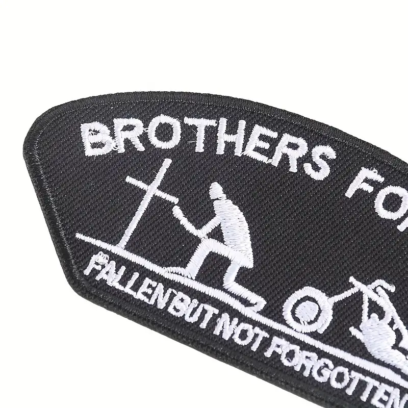 Cool Black Brother Forever Letter Patches Embroidery Badge - Temu