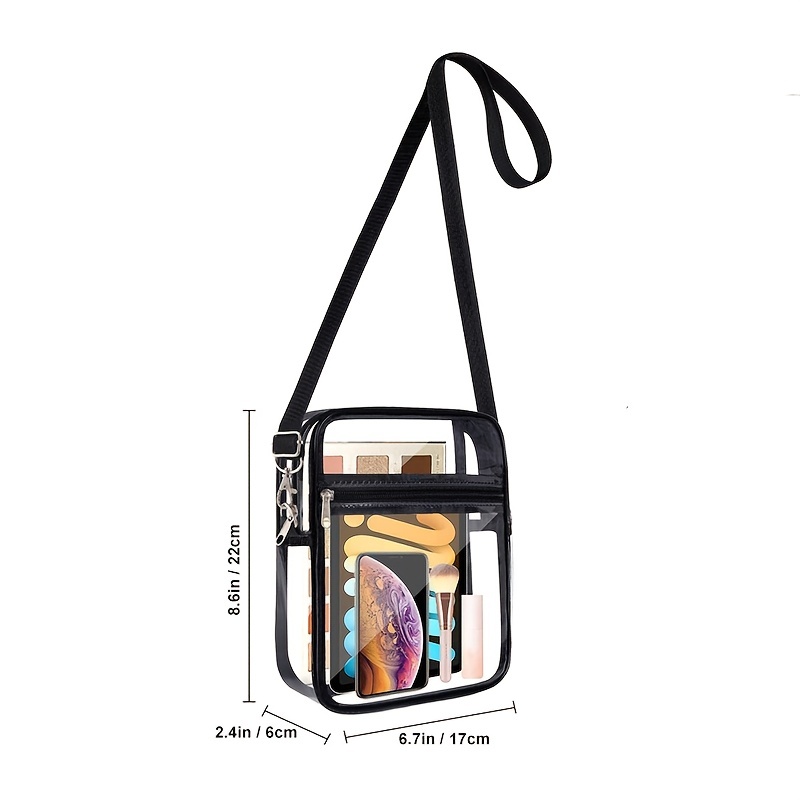 Clear Bag NFL & Pga Stadium Approved The Clear Tote Bag with Zipper Closure