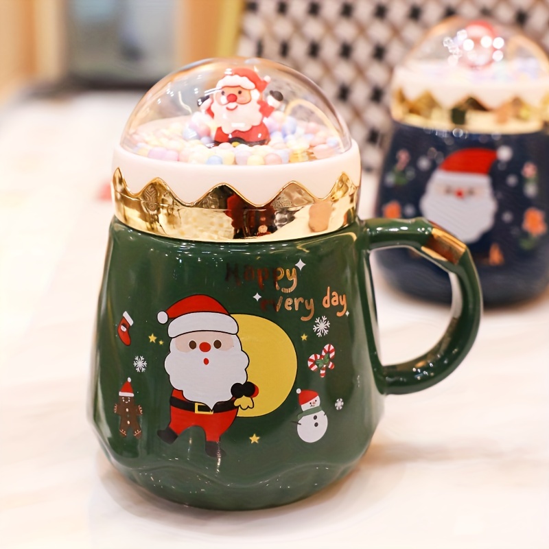 Christmas Mug Coffee Milk Breakfast Mug Santa Claus Ceramics Cup