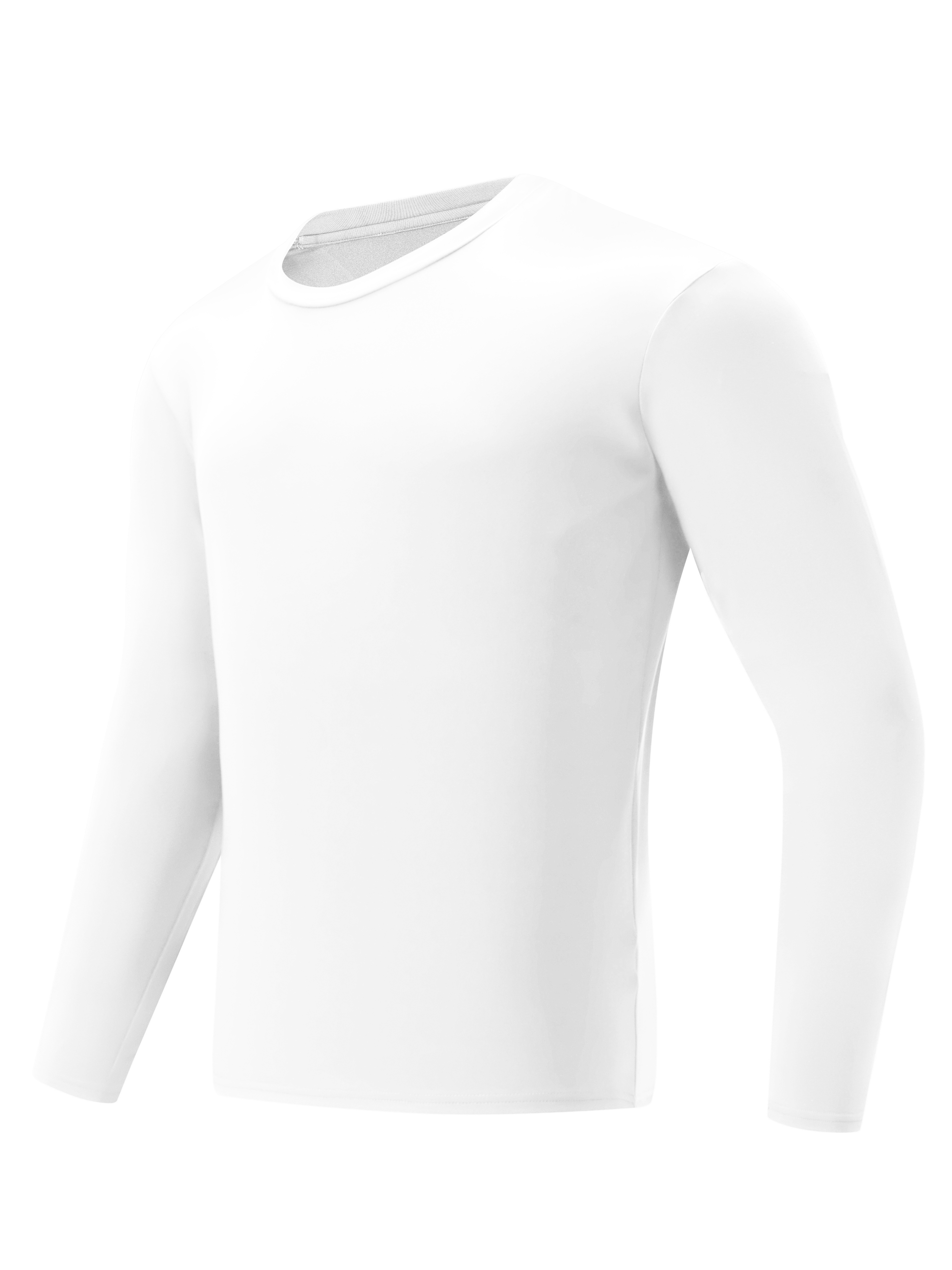  Womens Thermal Long Sleeve Tops, Mock Turtle & Crew Neck  Shirts, Fleece Lined Compression Base Layer, Mock Neck Heatlock White, X- Small