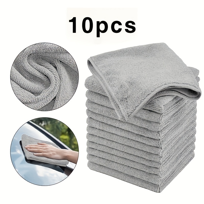 WEAWE Gray Microfiber Cleaning Cloth 13x13, Ultra Soft Absorbent  Microfiber Cleaning Rags for Housekeeping Cleaning Supplies, Lint Free  Reusable