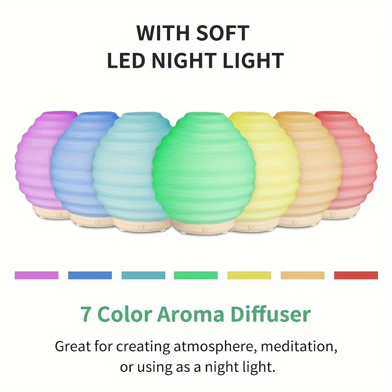 1pc Diffusori Di Oli Essenziali, Tecnologia Avanzata Ad Ultrasuoni In  Ceramica Diffusori Di Aromaterapia Spegnimento Automatico Per 7  Impostazioni Di Luce, Trova Grandi Offerte Ora