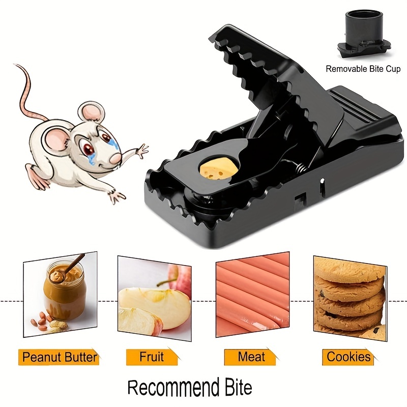 Lot de 8 pièges à souris professionnels - Piège à rat réutilisable en  plastique pour la cuisine, la chambre et la maison - 15,2 * 7,8 * 6,8cm