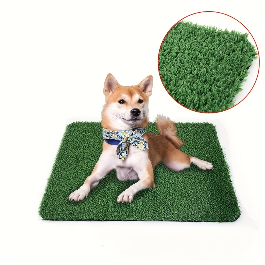 2pcs Dog Grass Pee Pads Artificial Grass Patch For Potty Tray Fake Grass For Dogs To Pee On Indoor Pee Grass For Dog Potty