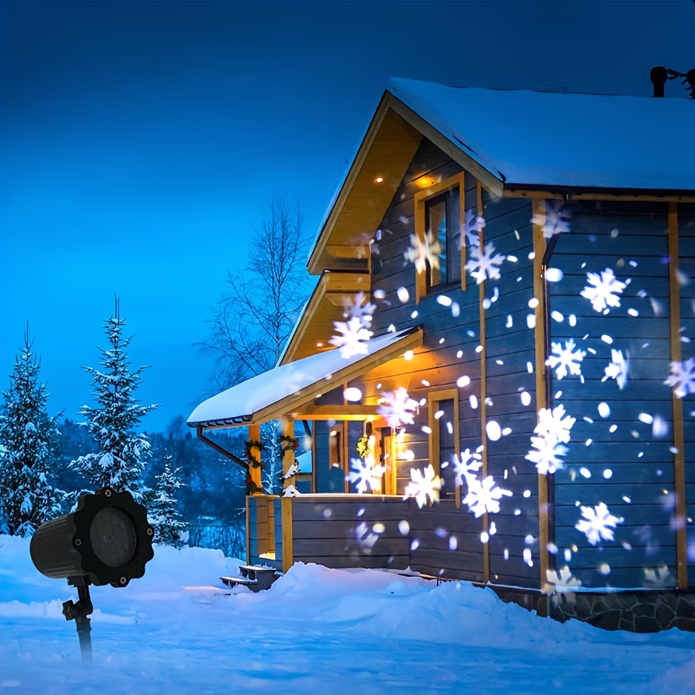 Outdoor Waterproof Christmas Snowflake LED Projector Lights with