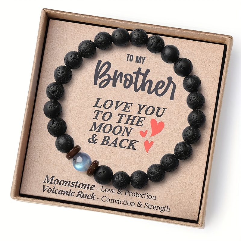 ORISPRE to My Son/Grandson/Nephew Bracelet, Gifts for Teens Boys Men Inspirational Bracelet for Birthday Confirmation Graduation Back to School