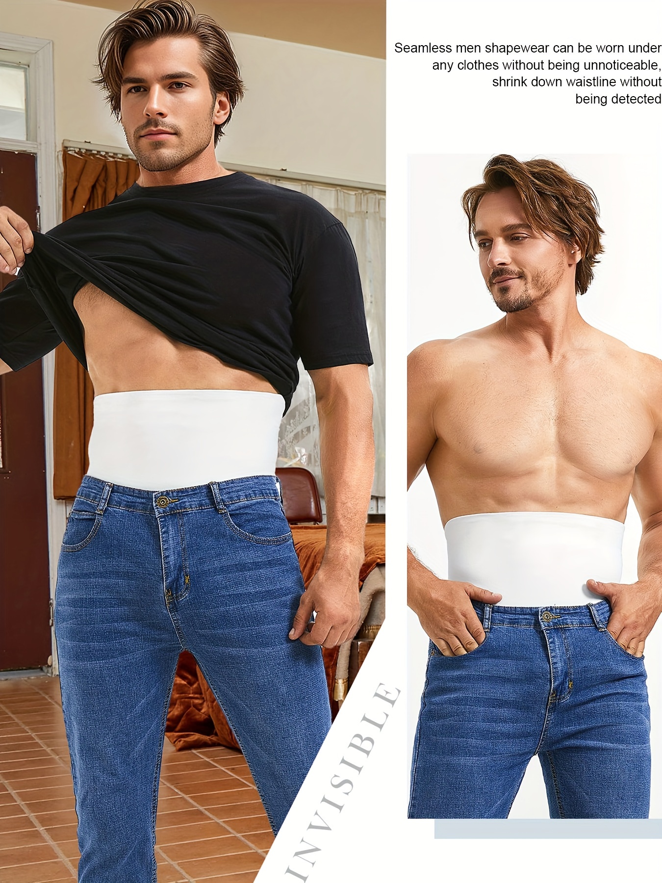 Men Shapewear Tummy Control Shorts High Waist Slimming Underwear Seamless  Body Shaper Girdle Boxer Briefs