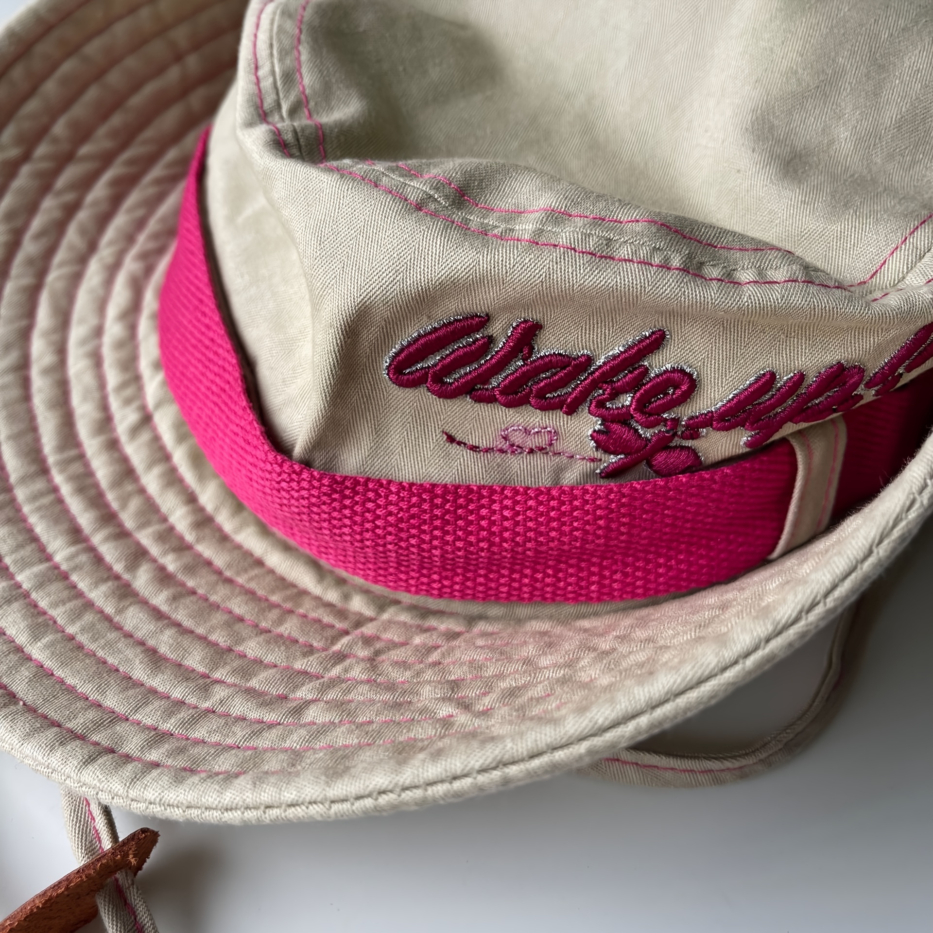 Fashion Denim Bucket Hats For Women Autumn Flat Top Panama Hat Belt Buckle  Letter Fisherman Hat Personality Retro Basin Hat - AliExpress