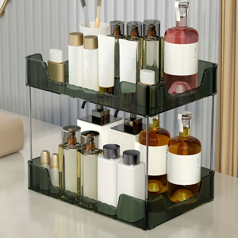 Desktop Transparent Folding Shelf Desktop Foldable Storage - Temu