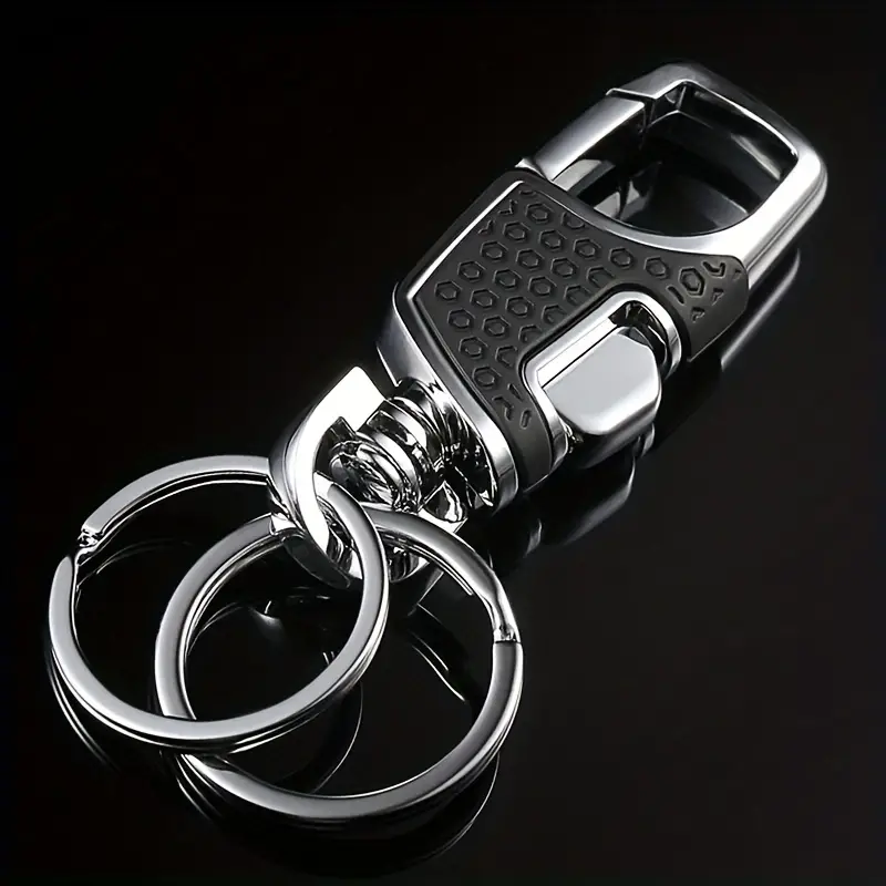 Men's Key Chain with Extra Key Rings and Gift Box Heavy Duty Car Keychain for Men,Black,$2.99,Men Gifts Ideas,Temu
